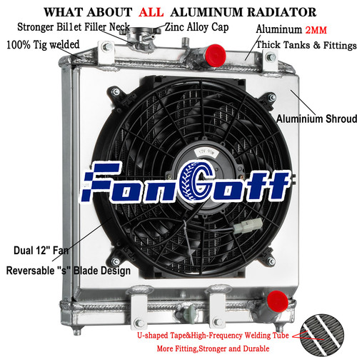 Rows radiator shroud fan for - radiator,