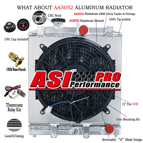 Row radiator shroud - shroud, fan