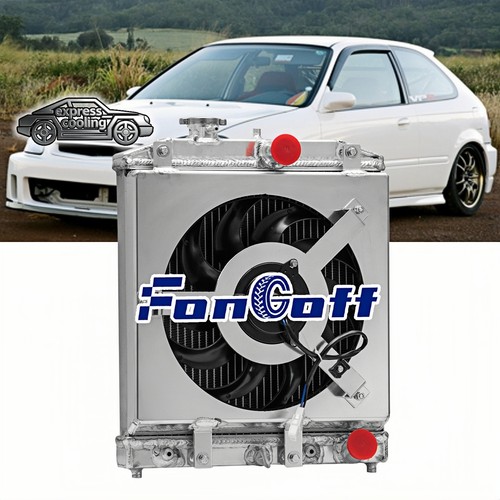Row radiator shroud fan fit - row,