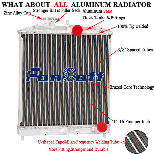2row aluminum radiator - 2row,
