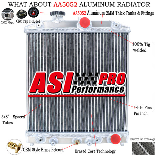 Rows aluminum radiator - aluminum,