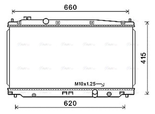 Ava coolant radiator hd2253 - ava,