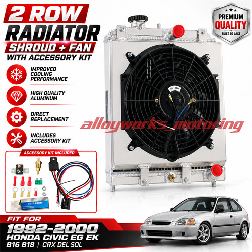 Aluminium radiator shroud fan - +shroud,