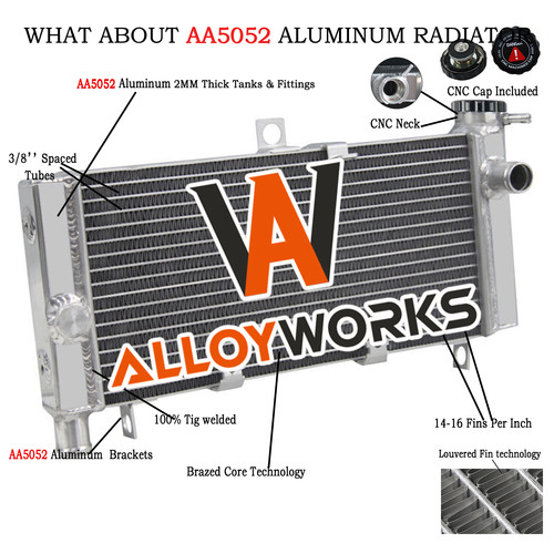 Replacement aluminium radiator - aluminium,