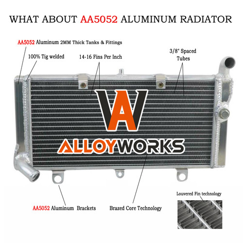 Upgraded aluminium radiator - aluminium,