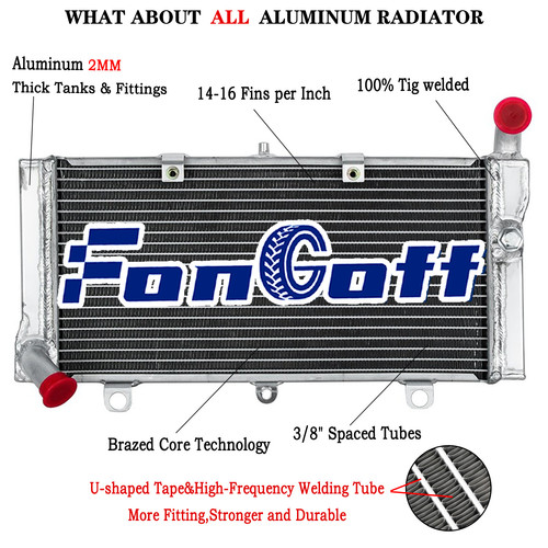 Row aluminum radiator for - row,