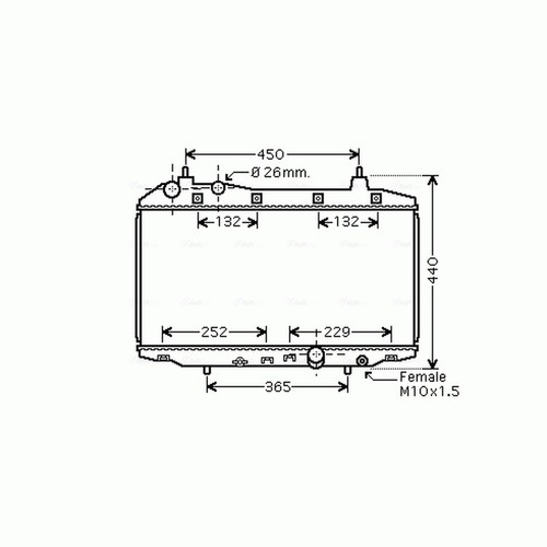 Radiator for honda civic - radiator,