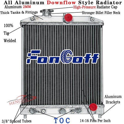 Aluminum radiator for 00 - aluminum,