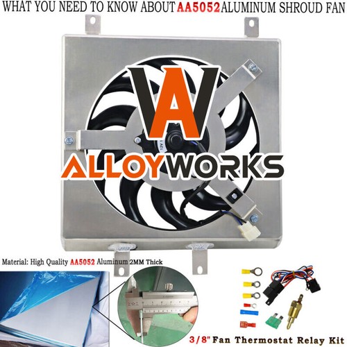 Aluminum radiator shroud - aluminum,