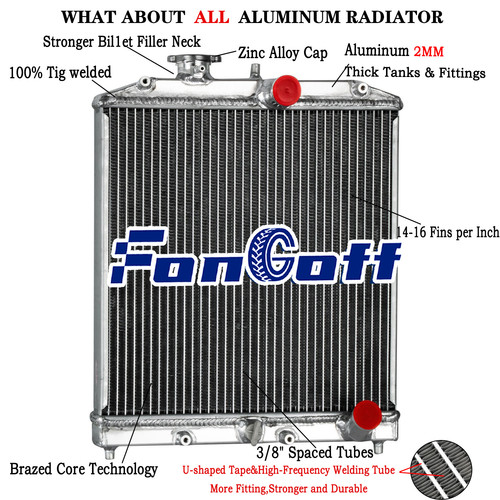 3row aluminium radiator for - aluminium,