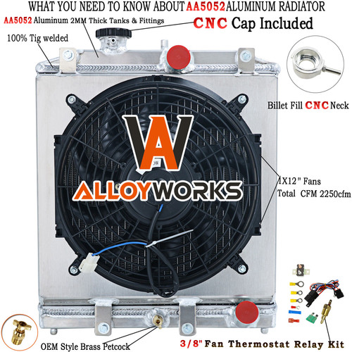 Radiator shroud fan - radiator, relay